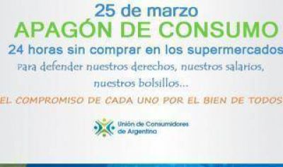 Inflaci�n: Convocan a un "apag�n de consumo" en supermercados