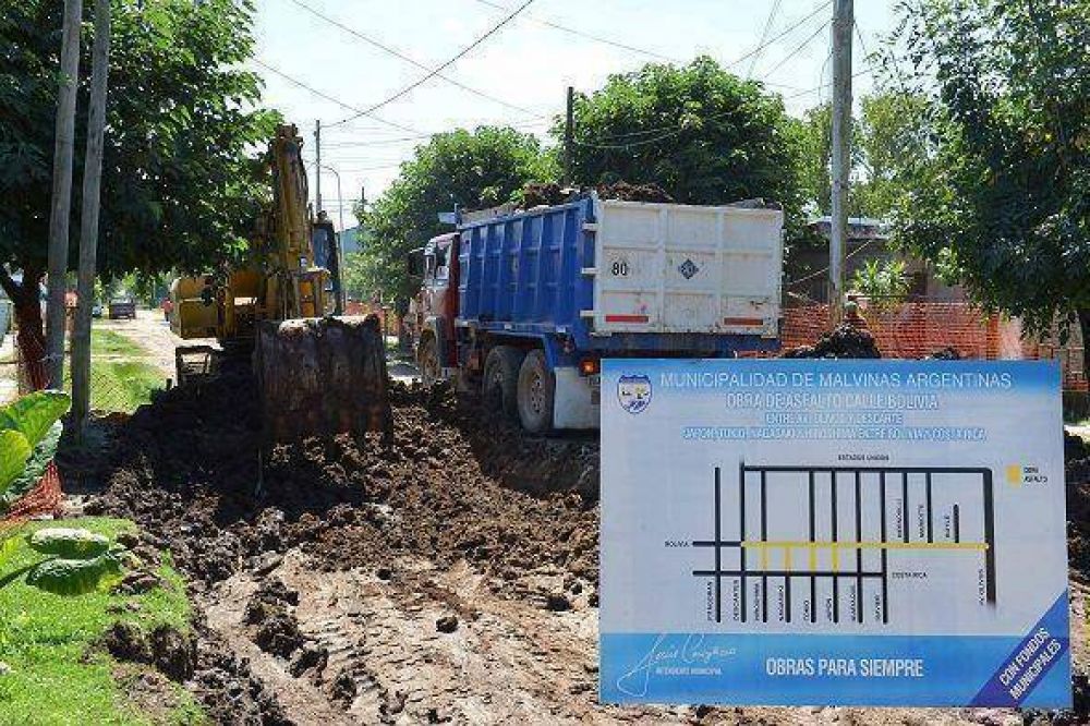 Importante obra de asfalto e hidr�ulica para Grand Bourg