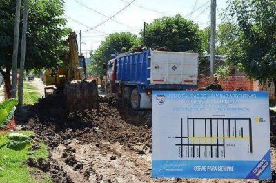 Importante obra de asfalto e hidr�ulica para Grand Bourg