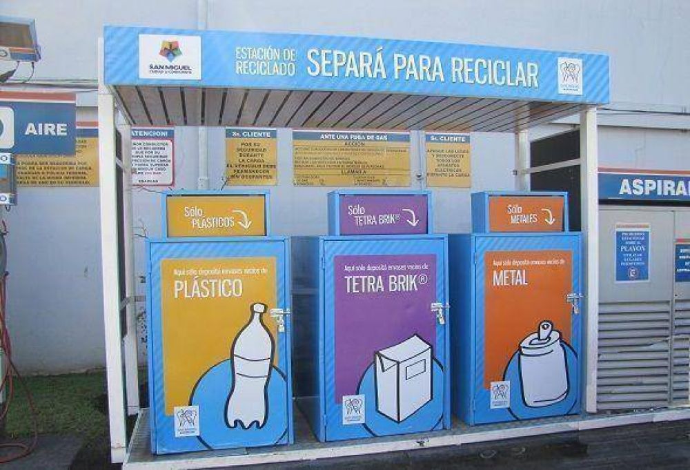 Estaci�n de reciclado para espacios semi p�blicos en San Miguel