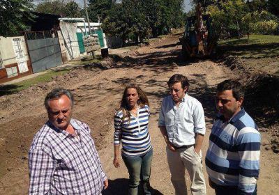 Realizan una importante obra para descomprimir tr�nsito en Bella Vista