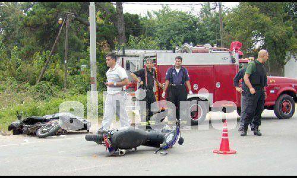 Choque de motos en Villa Rosa: un muerto y dos heridos