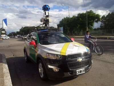 Los autos de Google Street View recorren las calles de San Luis