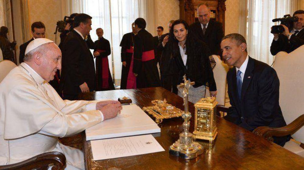 Obama se re�ne con Francisco en el Vaticano