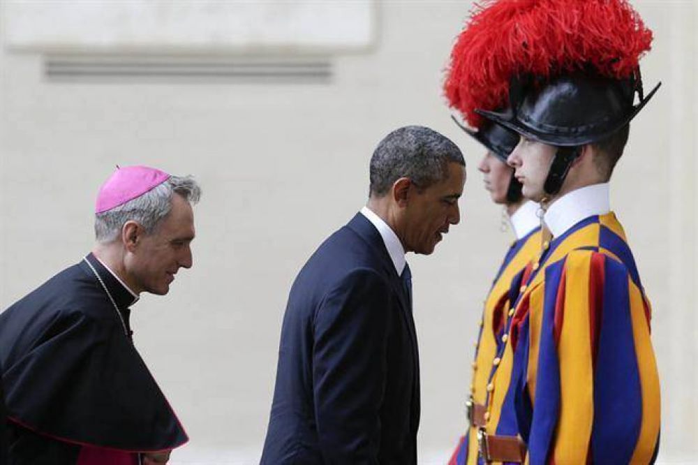 "Soy su gran admirador, gracias por recibirme", le dijo Barack Obama al papa Francisco