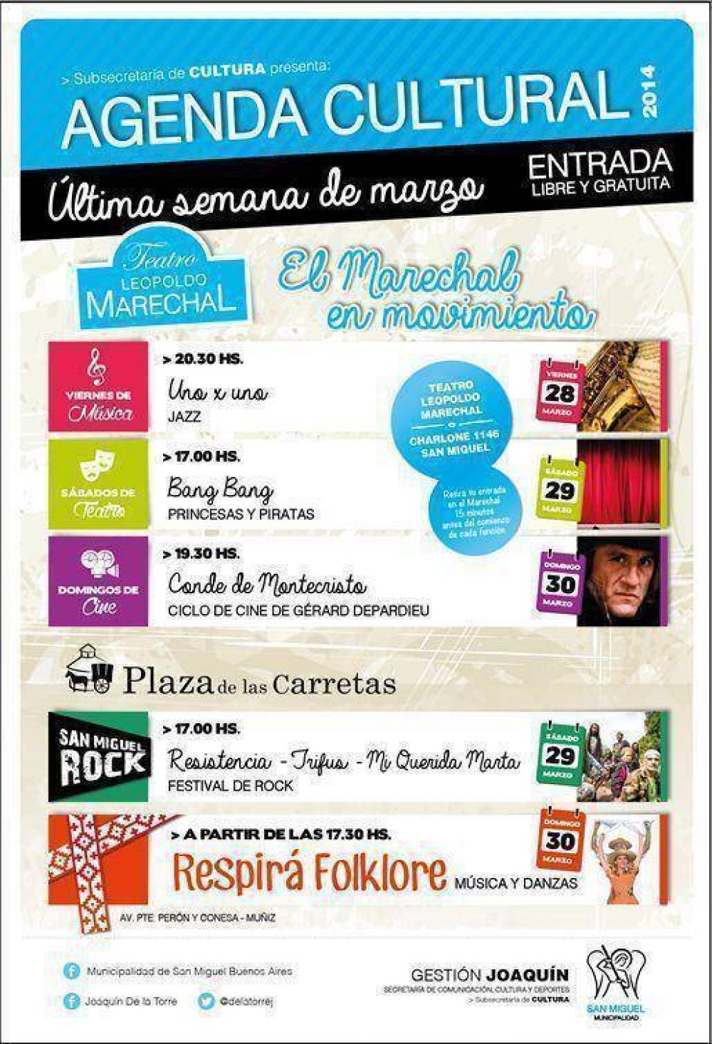 Marzo cierra con grandes espect�culos en San Miguel