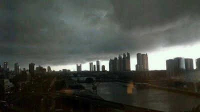 Lanzan alerta meteorol�gico por tormentas en la Ciudad y alrededores