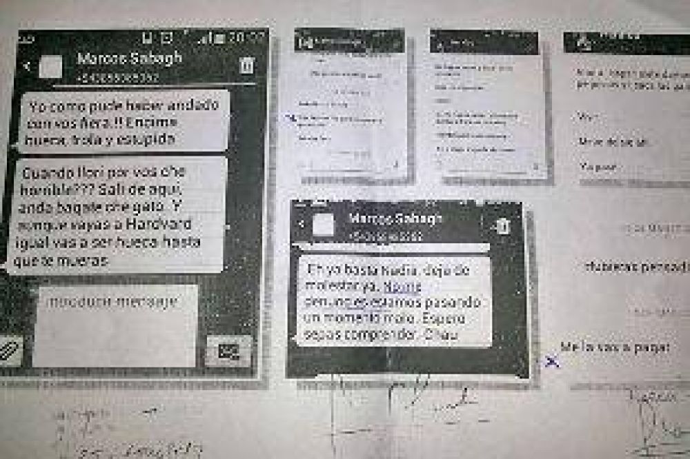 Muestran sms amenazantes de abogado en contra de su ex pareja