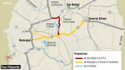 Mendoza y La Pampa tambi�n se enfrentan por el corredor del Paso Pehuenche