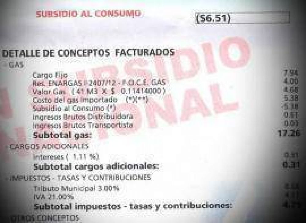 En Tucum�n se pagar� hasta 260 por ciento m�s por el gas natural