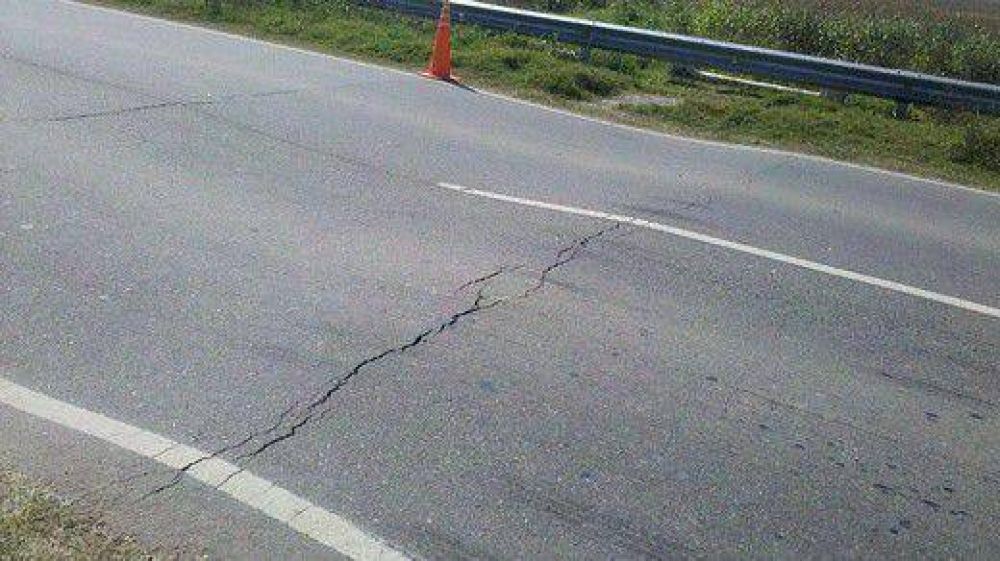 Cortan la Ruta Provincial 12 que se parti� y hundi� por las lluvias