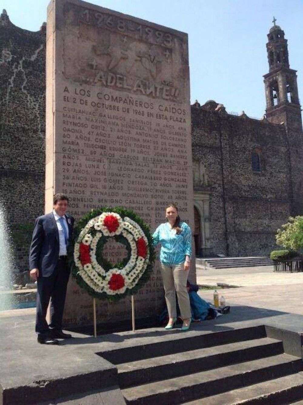 El Vicegobernador rindi� homenaje a las v�ctimas de la matanza de Tlatelolco, del 2 de octubre de 1968