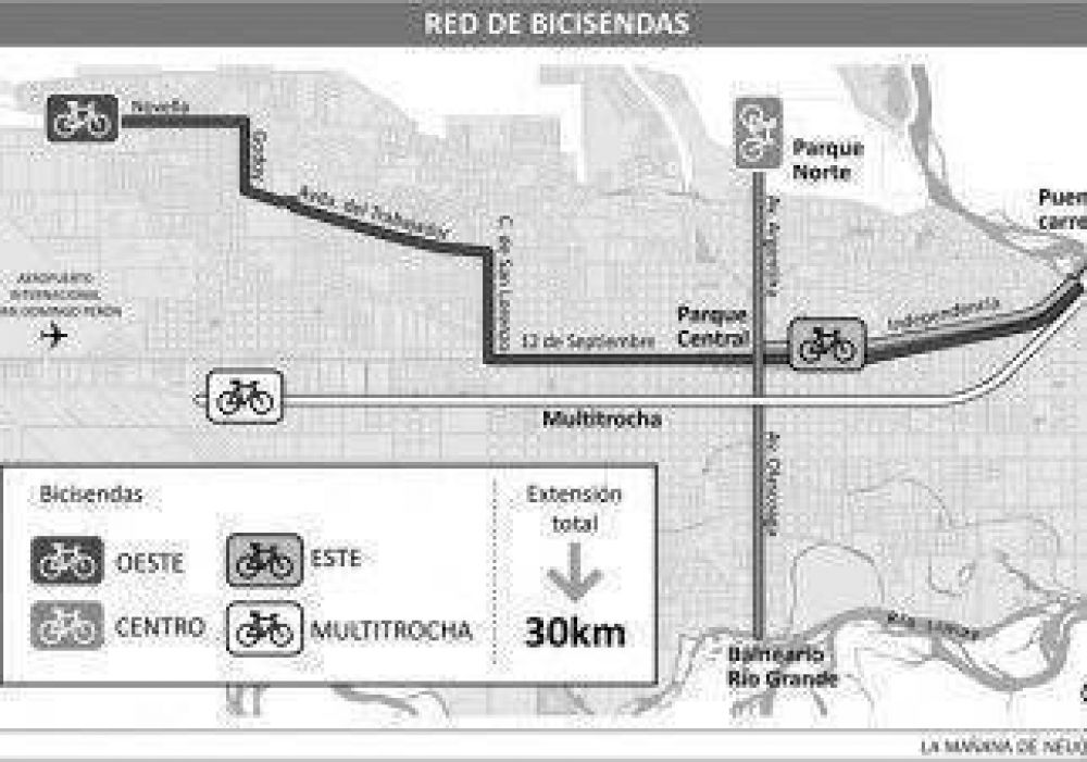 El Municipio proyecta construir una red integrada de bicisendas 