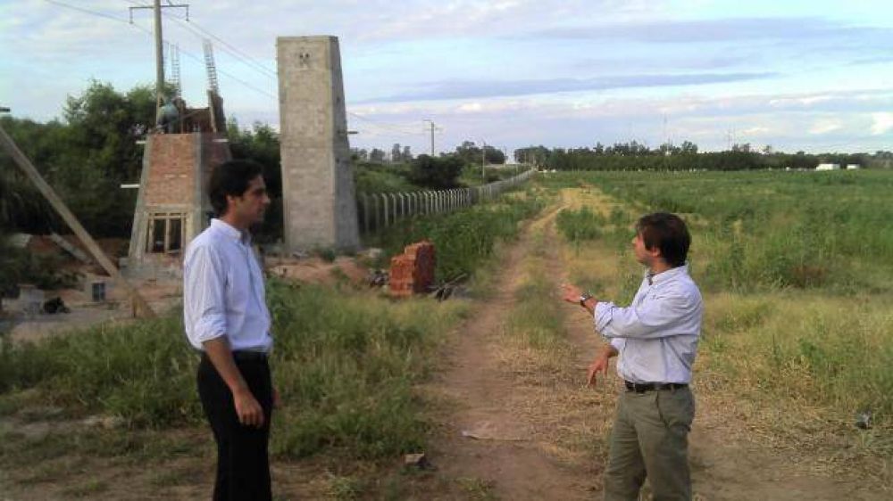 Supervisaron obras en el Parque Industrial de Pichanal