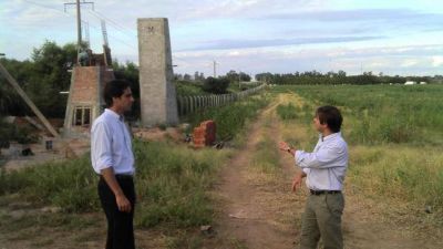 Supervisaron obras en el Parque Industrial de Pichanal