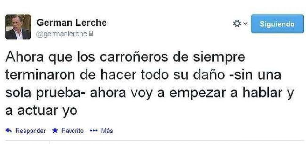 "Ahora voy a hablar y a actuar yo"