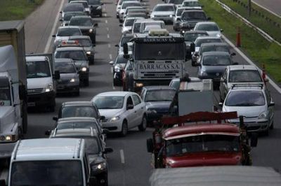 Choque m�ltiple y corte total en Panamericana: 16 kil�metros de embotellamiento