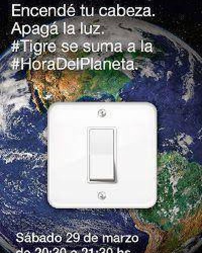 EL MUNICIPIO DE TIGRE RENUEVA SU COMPROMISO CON "LA HORA DEL PLANETA"