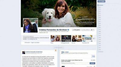 Cristina Kirchner defendi� por Facebook el aumento de hasta 400% en facturas de agua y gas