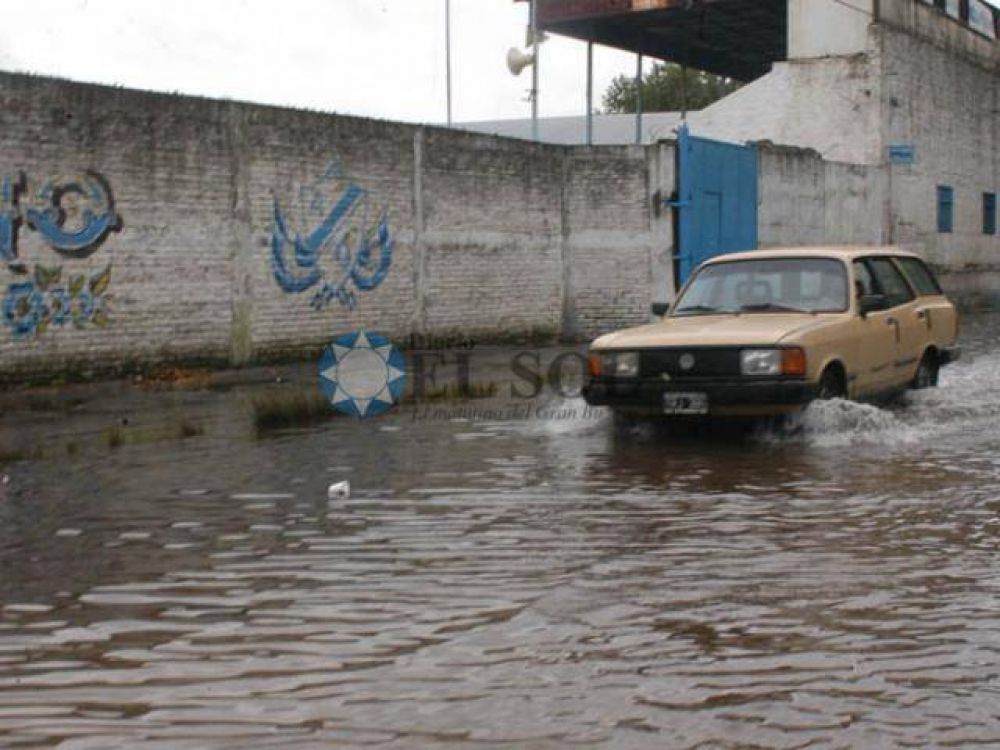 Calles anegadas por las lluvias