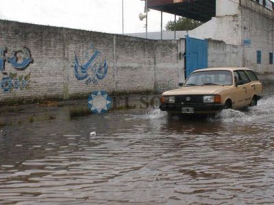 Calles anegadas por las lluvias