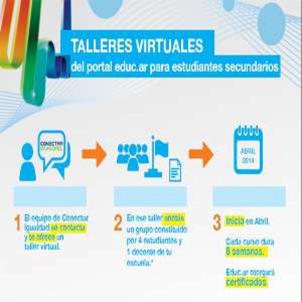 Escuelas de La Rioja participar�n de cursos virtuales para j�venes
