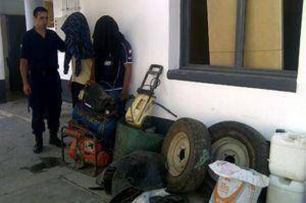 Caucete: Tres detenidos por robar en una finca