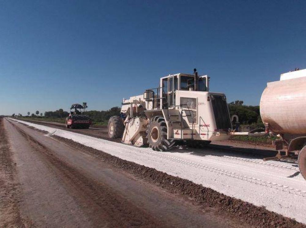 La Ruta 1 se repavimenta desde el empalme con la Ruta 11