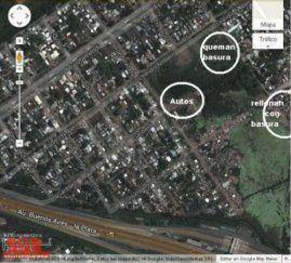 Camiones del Municipio arrojan residuos en la Ribera de Quilmes