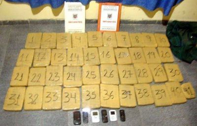 Secuestraron 40 kilos de marihuana en la ruta 143