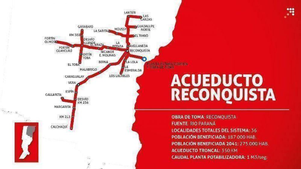 Acueducto Reconquista: realizar�n el cruce de ca�er�a sobre la Ruta Nacional 9