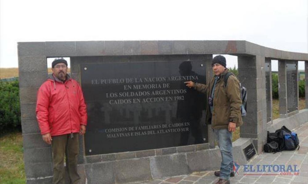Un ex combatiente correntino volvi� a Malvinas, 32 a�os despu�s de la guerra