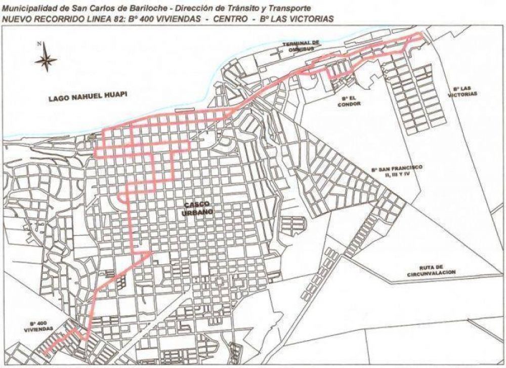 Los nuevos recorridos del transporte urbano