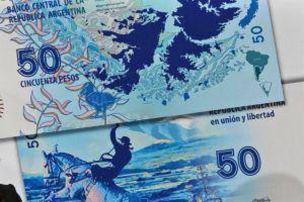 Emitir�n un nuevo billete de $ 50 en honor a Malvinas