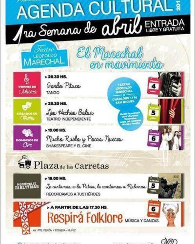 Abril comienza con grandes propuestas culturales en San Miguel