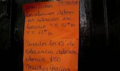 Florencio Varela: Escuela multa a padres que buscan tarde a sus hijos