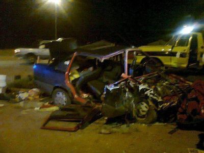 Graves heridos por choque en el acceso al Parque Industrial 