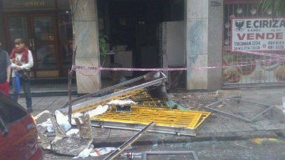 Incendiaron un local con una molotov
