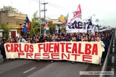 Recordaron a Carlos Fuentealba a siete a�os de su asesinato