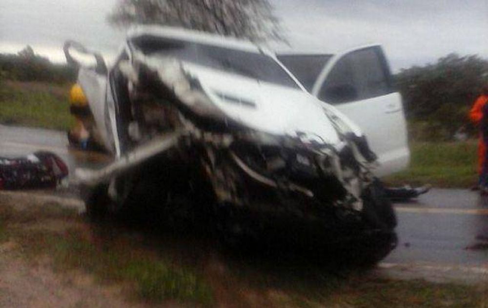 Dos muertos al chocar una 4x4 y un auto en Villa Dolores