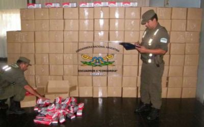 Frustraron contrabando de importante cantidad de atados de cigarrillos