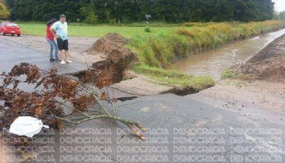 Dramatismo en distintos barrios de Jun�n por las consecuencias que gener� la lluvia