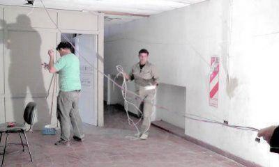 Tramo final de la refacci�n del edificio de Desarrollo Social