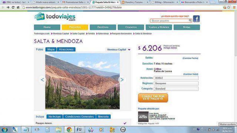 Otra vez Salta se promociona usando im�genes de Jujuy