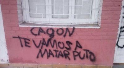 Amenazaron de muerte con pintadas al presidente del club deportivo Aberastain