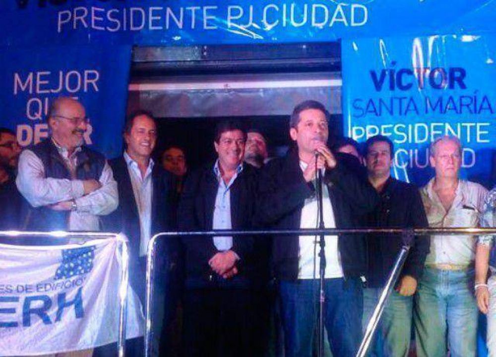 Mariotto acompa�� la asunci�n de Santa Mar�a como titular del PJ porte�o