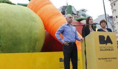 Vidal y Larreta promocionaron la alimentaci�n sana
