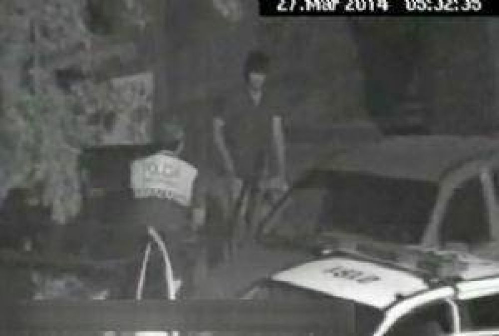 Capturaron con las c�maras un robo en Barrio Norte