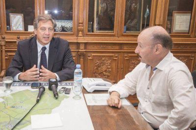 Inza recibi� al jefe de ARBA Iv�n Budassi para conveniar intercambio de informaci�n