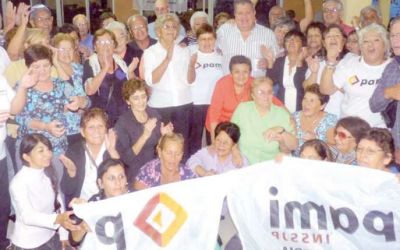 Festejo junto a jubilados de la costa del Uruguay